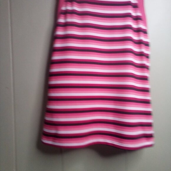 C9 Champion Tank Top M Racer Back Athletic Workout Stripe Pink Black White - Picture 7 of 11